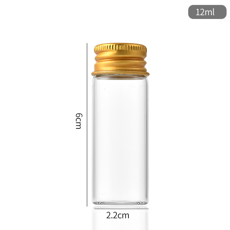 5 ~ 30ml små glassflasker med skrukork, oppbevaringsglass, minibeholdere, gjennomsiktige hetteglassflasker, tomme, påfyllbare flasker: Grønn