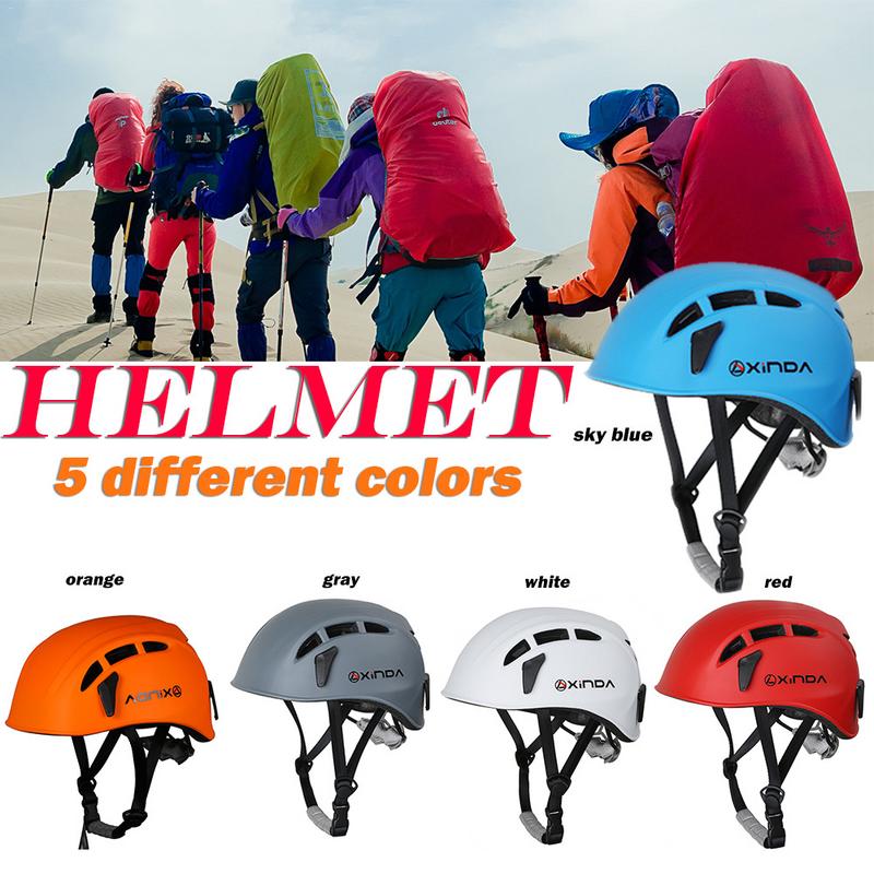 Unisex Outdoor Rock Climbing Helmet Outdoor Sports Safety Equipment Helmet Caving Rescue Mountaineering Protected Helmet