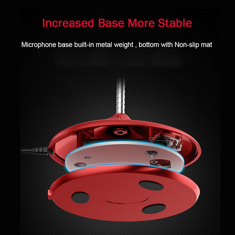 Popu Pine Computer microphone 360° adjust freely Studio Speech Microphone Gaming Chatting USB Microphone Desktop PC Laptop