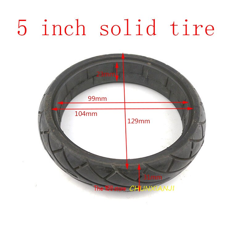 5 inch tires solid tyres fit 5inch Wheelbarrow ,electric scooter wheels