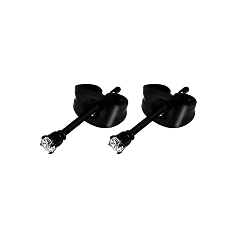 Juego de pendientes Punk de acero inoxidable para hombre y mujer, aretes negros, Piercing de Hip Hop Vintage, accesorios de joyería para la oreja, 1 /11 pares: Bronce antiguo plateado