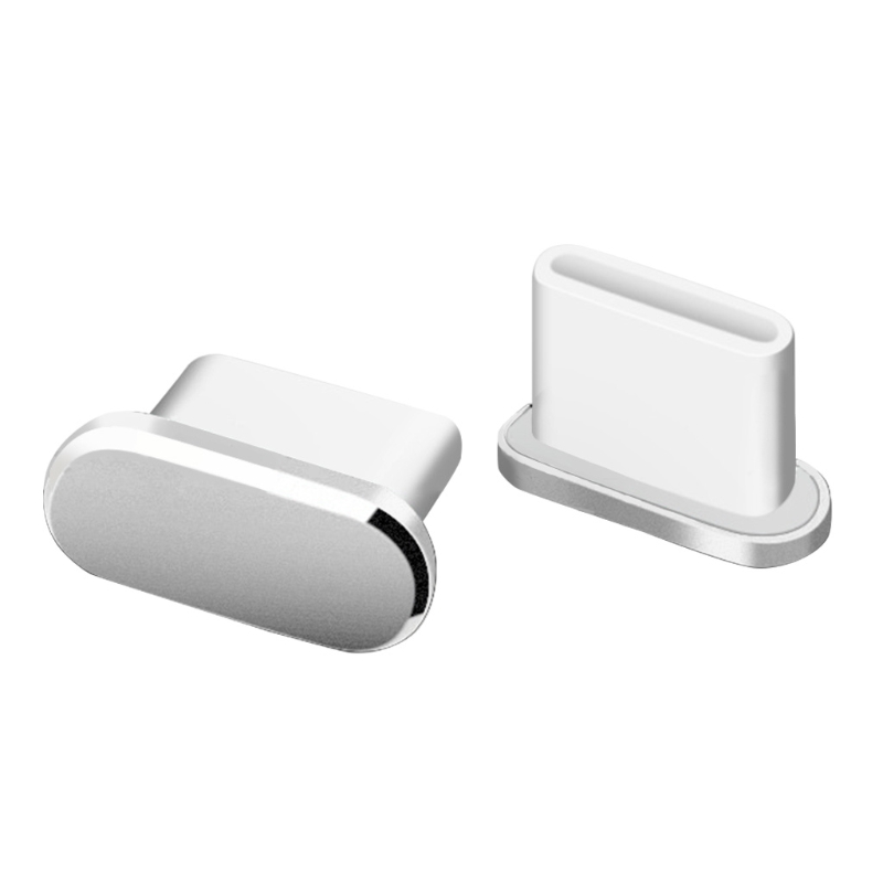 Type-C Anti Dust Plug Compatible with All Type-C Ports Cell Phone Computer Laptop Tablet Dustproof Accessories: Silver
