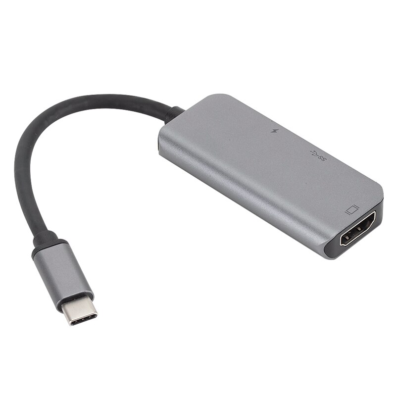 USB C tipo C a 4K HDMI HUB USB 3,0 adaptador de puerto de carga para Samsung Galaxy S8 Huawei P20 Pro