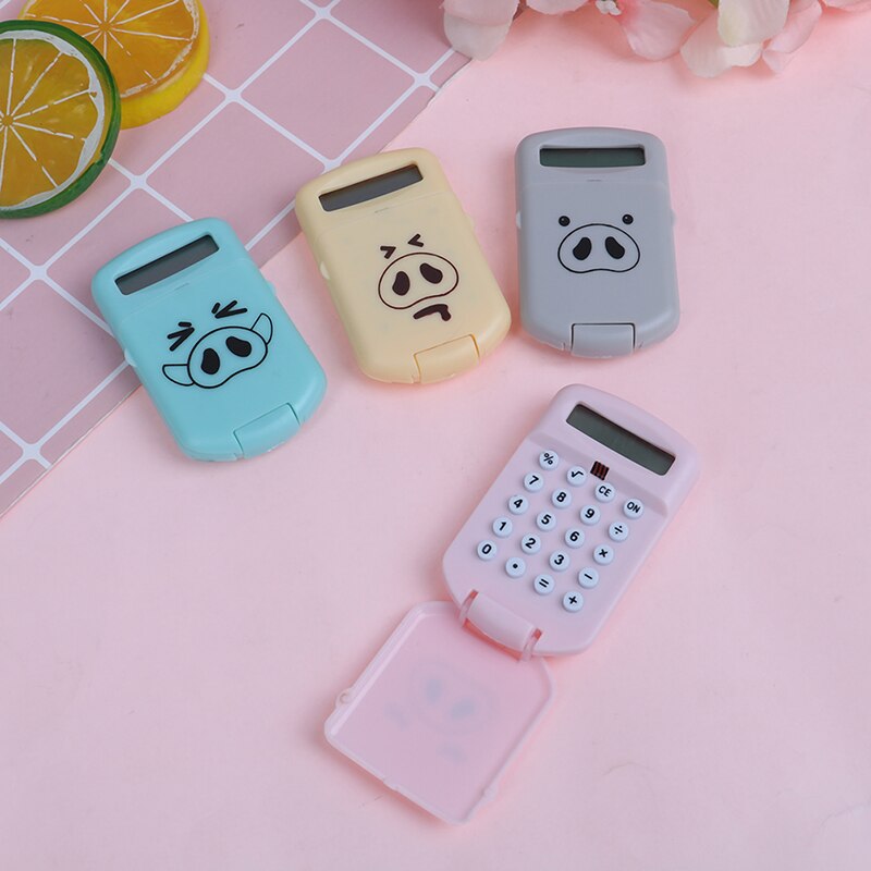 Mini Cute Pocket 8 Digits Electronic Calculator Desktop Student School Supply Portable for school student