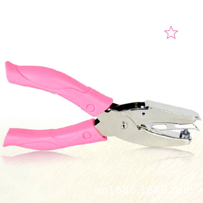Papier Metalen Perforator Hand Houden Puncher Porie Diameter Punch Tang Enkele Perforator Hand Papier Scrapbooking Stoten BDF