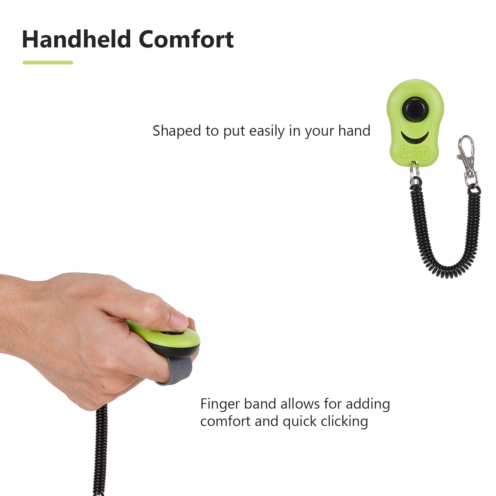 Pet Click Device Dog Training Clicker with Wrist Strap Positive Behavior Reinforced and Train for Dogs Cats Puppy Birds Horses
