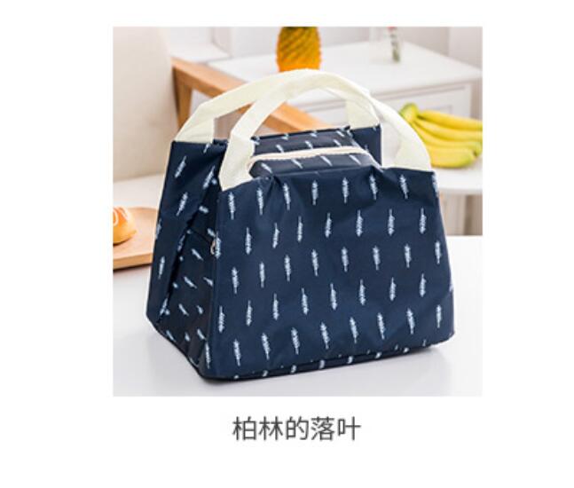 Portátil isolado saco de almoço de lona comida térmica piquenique almoço sacos para as mulheres crianças homens refrigerador lancheira bolsa bolsa termica: style 3