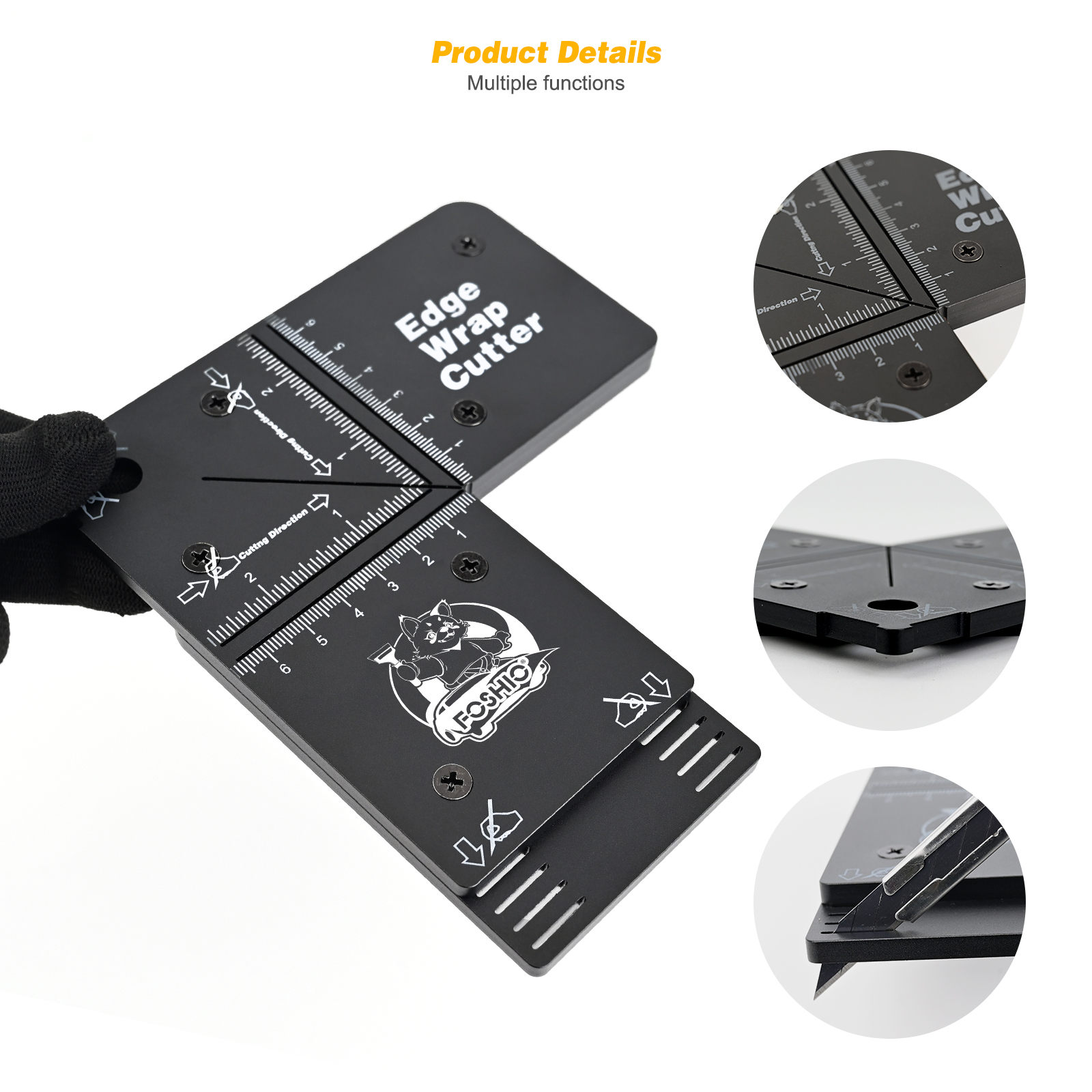 Foshio Vinyl Wrap Film Lijn Gesneden Hulpbord Koolstofvezel Sticker Decal Precisie Kunstmes Huishoudelijke Auto Decoratie Gereedschap