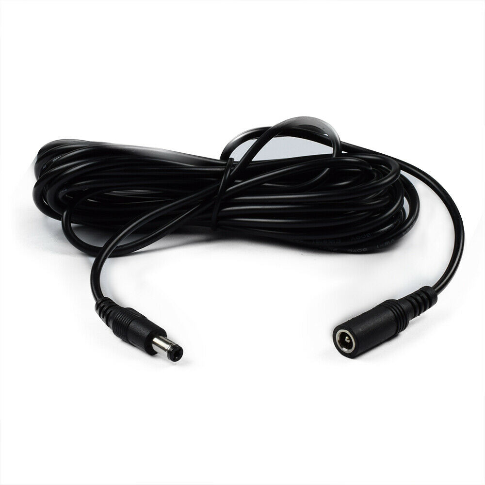 IP Security Camera Cable Cord Extension 5M 16ft 5.5*2.1 DC Power Supply