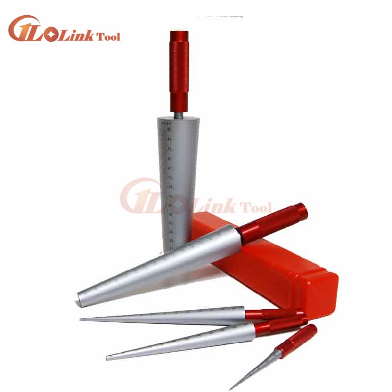 Conical feeler gauge taper cone cylinder gauge 1-6.5mm 3-15mm 15-30mm 30-45mm for measuring hole size diameter tapper gauge