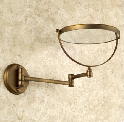 Espejo de maquillaje de pared de latón y Bronce Antiguo, 8 pulgadas, espejo de baño, Espejos de maquillaje decorativos antiguos