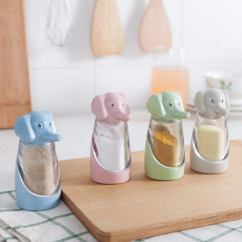 Keuken Olifant pot tarwesteel Peper Kruiden Fles Potten mononatriumglutamaat suikerpot suikerpot