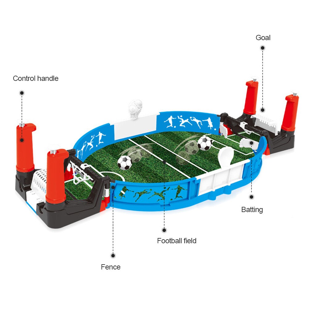 Mini Voetbal Tafelblad Arcade Board Game Voetbal Tafel Spel Kinderen Concurrerende Voetbal Speelgoed Familie 2-Speler Speelgoed Voor kids