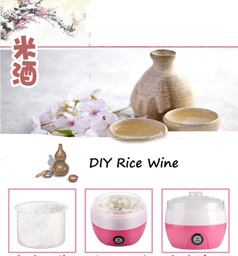 Household Electric Automatic Yogurt Maker Machine Multi-Function Diy Make Machine 220V EU Plug Kitchen Appliance Tools