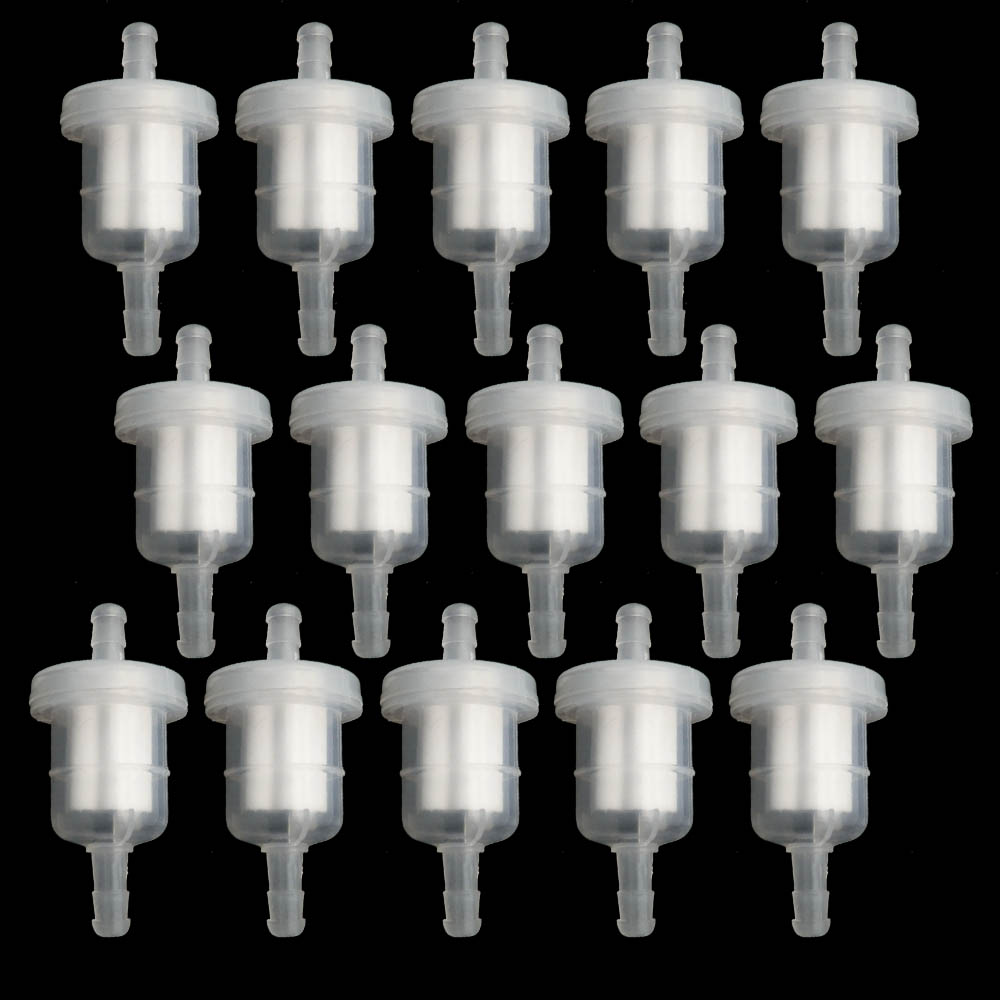 15/10/5pcs Gas Brandstoffilter Universele Benzine Gas Brandstof Benzine Oliefilter voor motorfiets GY6 Bromfiets Scooter Crossmotor ATV TaoTao: Army Green