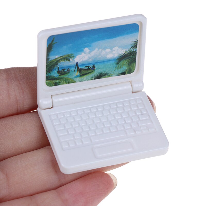 1:12 Doll house furniture accessories model Laptop Mini toy crafts decoration Micro landscape accessories Computer toys