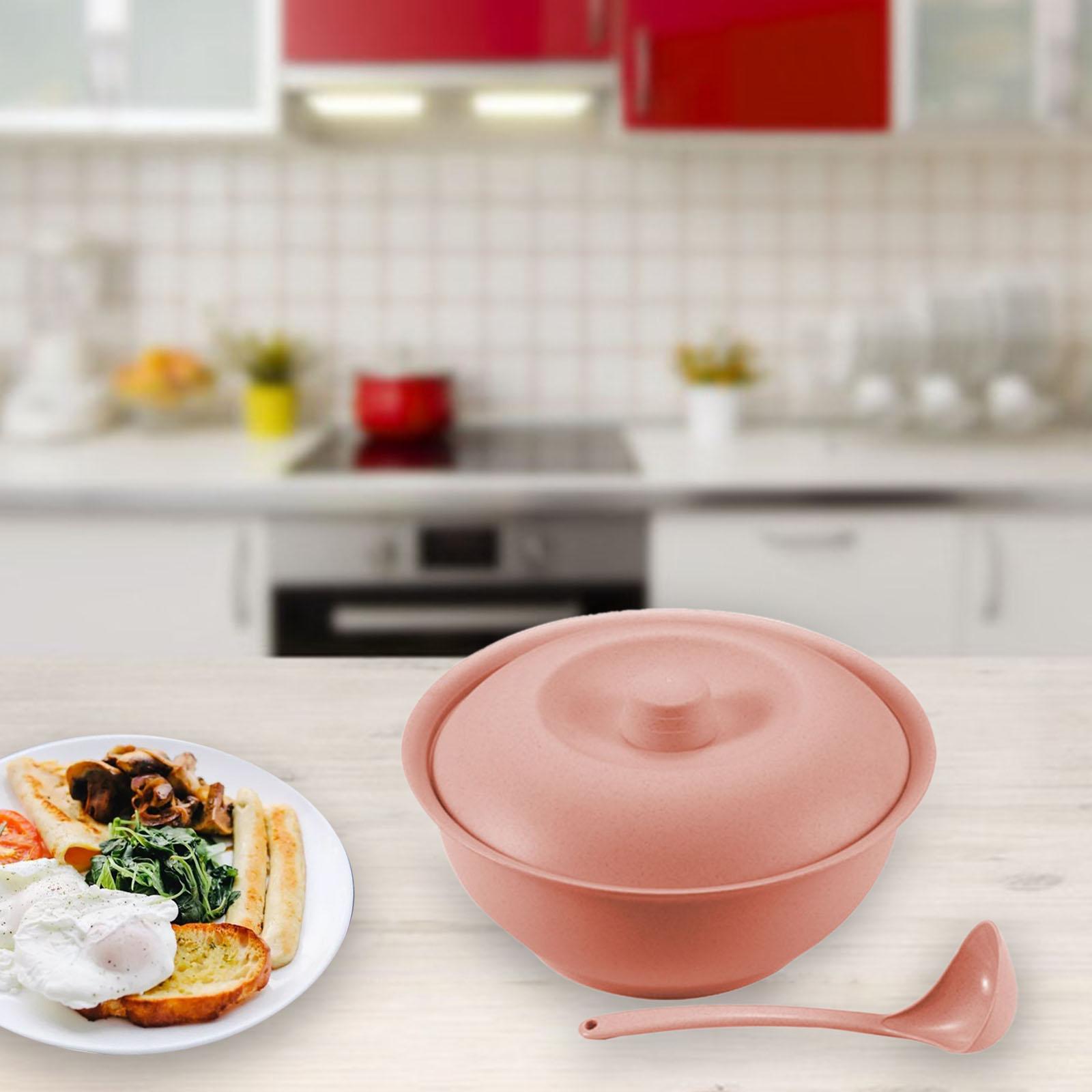 Cereal Bowls Set with Spoon Heat and Cold Resistant for Pasta Yogurt Cereal