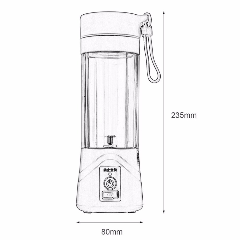 380ml juicer blenderflaska usb uppladdningsbara blad citrusfruktspressmaskiner grönsaker milkshake smoothiepressare blandmaskin