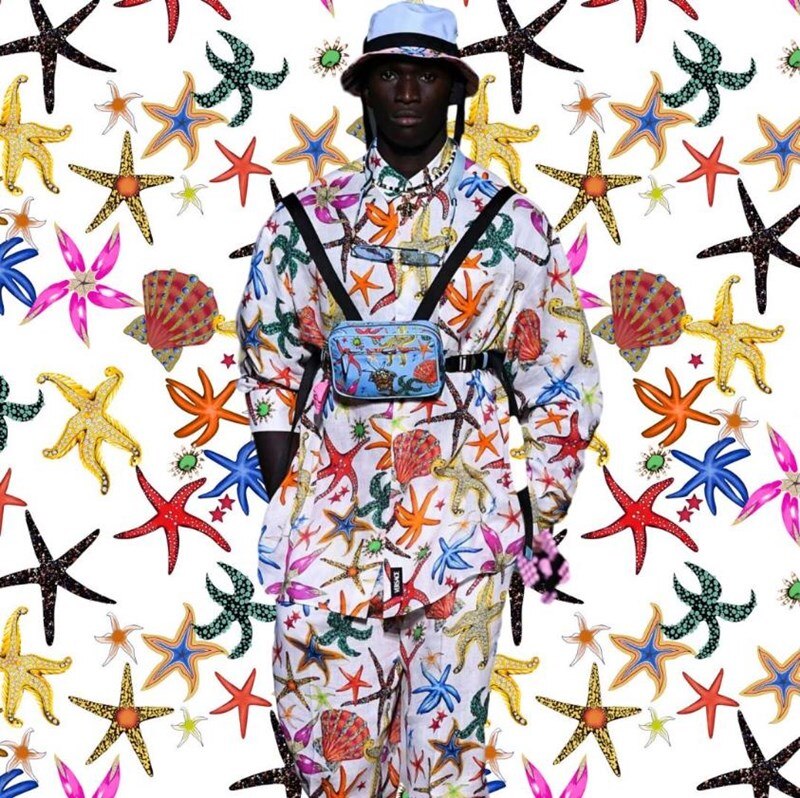 10 styles of the latest brand fabrics imitation silk digital printing hats scarves home sewing fabrics: 2 / Length 100cm