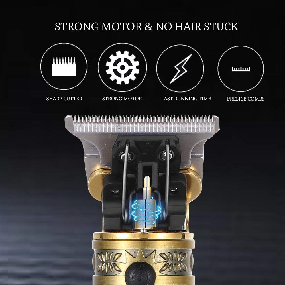 Electric Hair Clipper Hairdresser Electric Shaver Pro Li Outliner Barber Men Hair Trimmer Hair Cut T-blade Machine