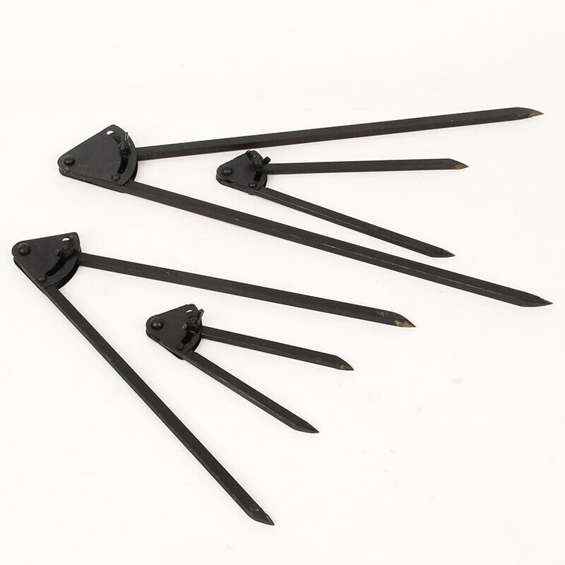 150MM 200MM 300MMDurable Adjustable Rotating Tool Wing Divider Edge Creaser DIY Sewing Leather Metal Compass Craft Marking Tool