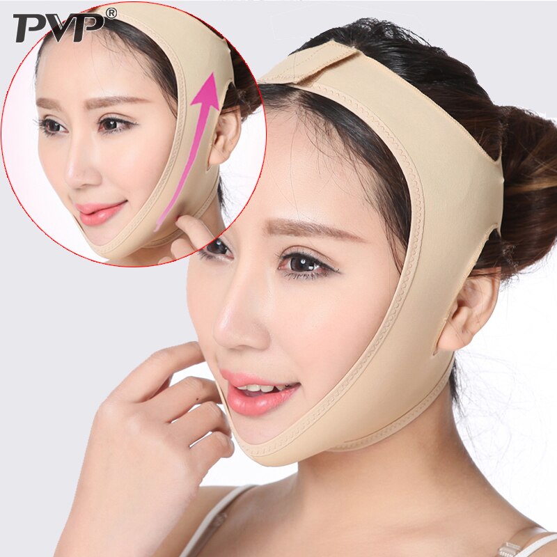 Delicate gezichtsmasker, dun gezichtsmasker, afslankend verband, huidverzorgingsgordel, vormgeven en liften, dubbele kin verminderen, gezichtsmasker, dunner wordende gezichtsband