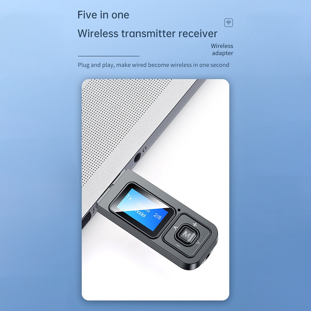 Display Screen Transmitter Receiver LED Household TV Watching Wireless Bluetooth Adapter Accessories for TV PC Car