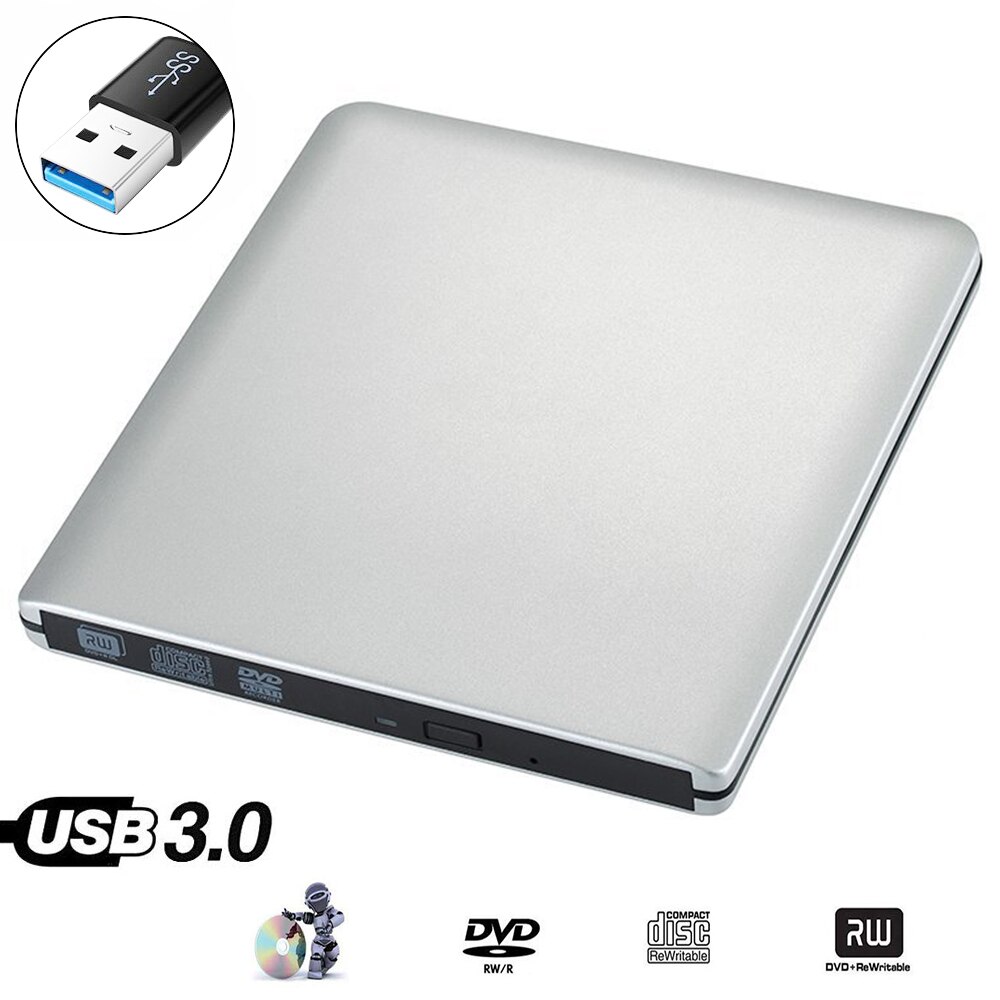 Externe USB 3.0 Hoge Snelheid DL DVD RW Brander CD Writer Slim Draagbare Optische Drive voor HP Netbook xiaomi (mi) HUIWEI HASEE
