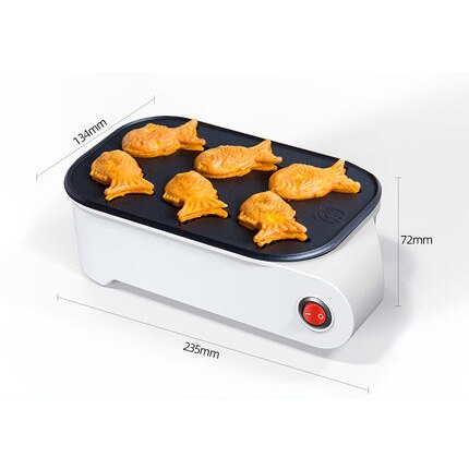 DMWD ośmiornica piłka producent elektryczna maszyna Taiyaki kiełbasa hot-dog jajka omlet grill japońnarty ryba kształt piec robić pieczenia blacha robić pieczenia ue: Taiyaki Maker