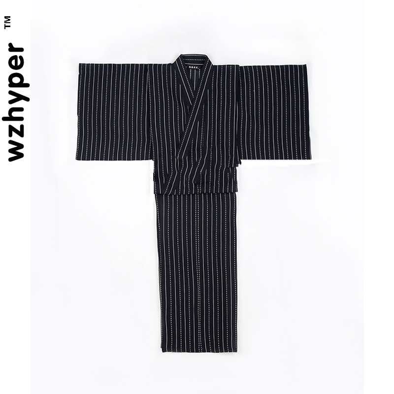Samurai Traditionellen Japanischen Kimono Kleidung für Männer Stickerei Langarm Bühne Leistung retro Asiatischen Mantel Alte Kostüm: Kimono
