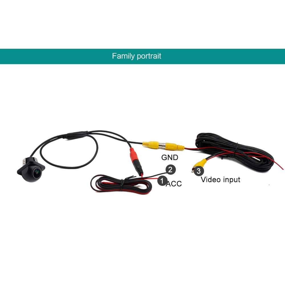 170 Fisheye Lens Intelligent Universal Vehicle Backup Camera Car Rear View Reverse Trajectory Camera with Dynamic Guide Line HD