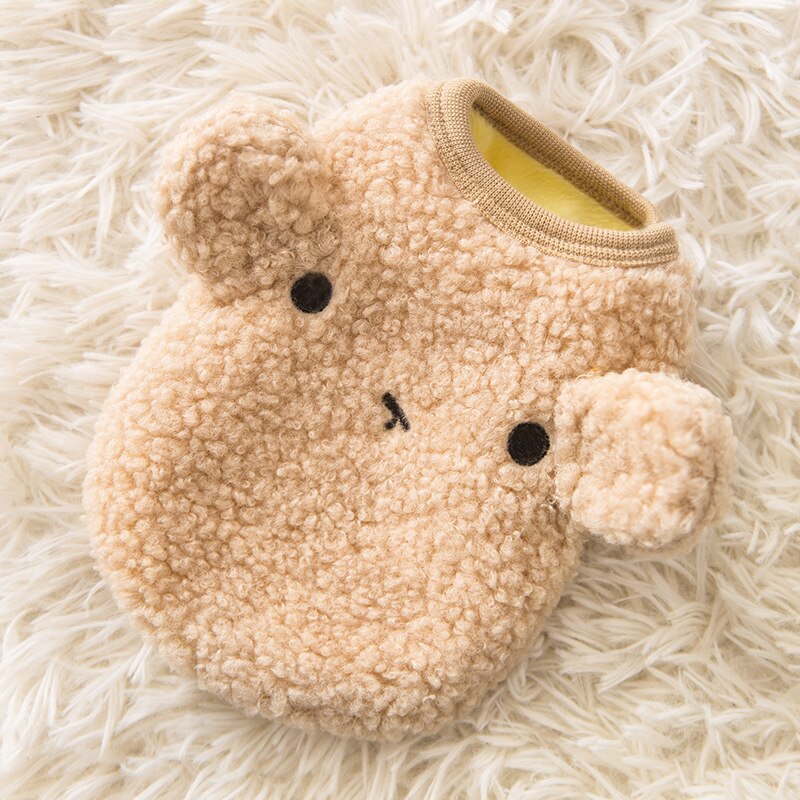 Cartoon Hond Kleding Kleding Voor Honden Hoodies Kleine Super Huisdier Outfits Leuke Herfst Winter Beer Print Bruin Jongen Ropa Para perro: 2 / L