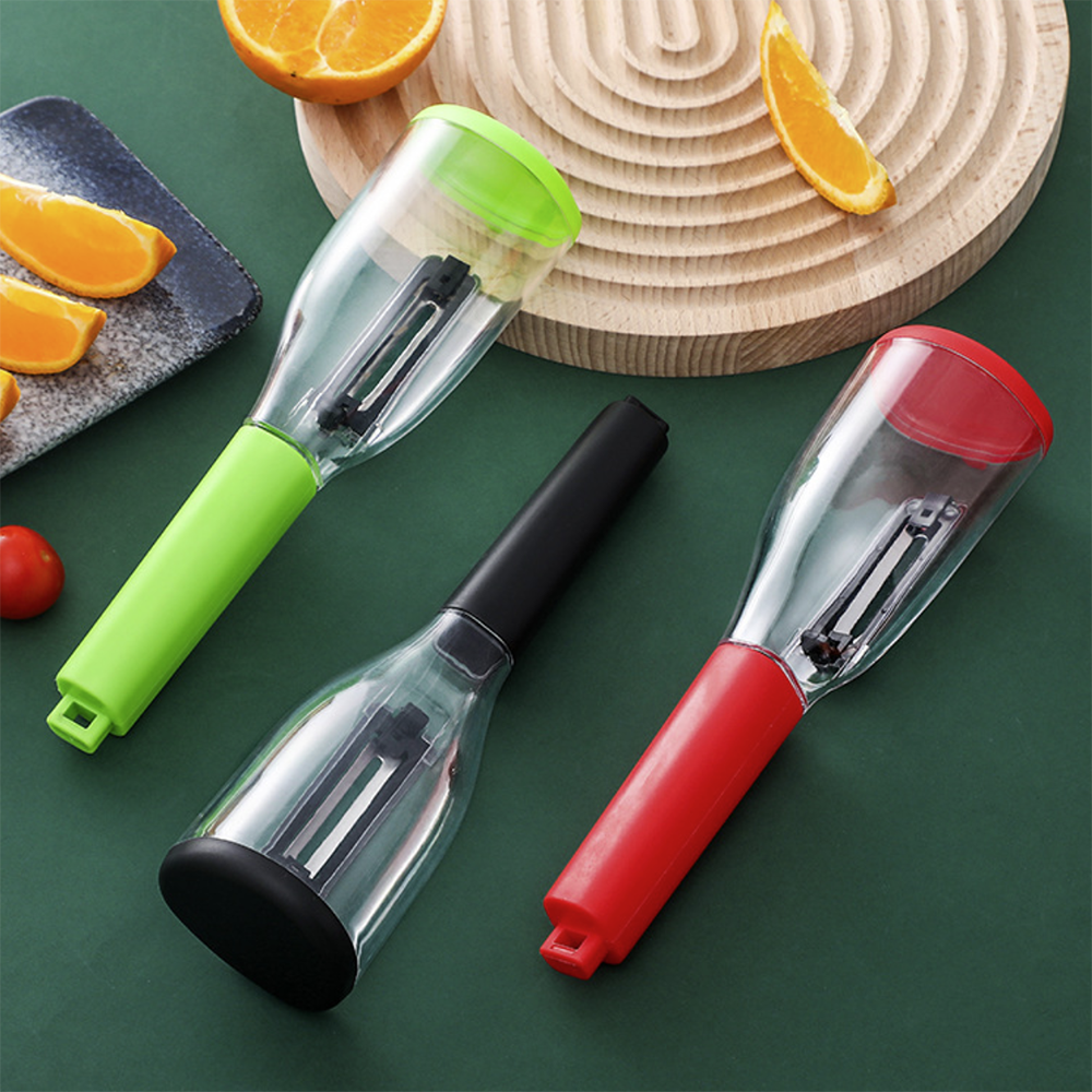 Opslag Type Dunschiller Met Vat Opslag Voor Apple Dunschiller Huishouden Dunschiller Multifunctionele Groente En Fruit Tool