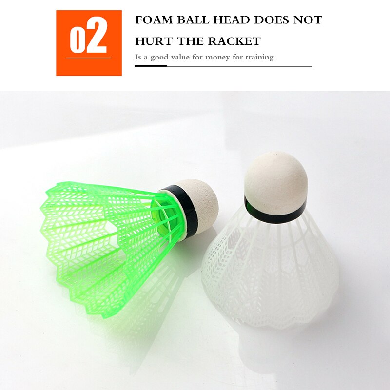 6Pcs/Set Colorful Badminton Balls Nylon Outdoor Sport Accessories Gym Fitness Balls
