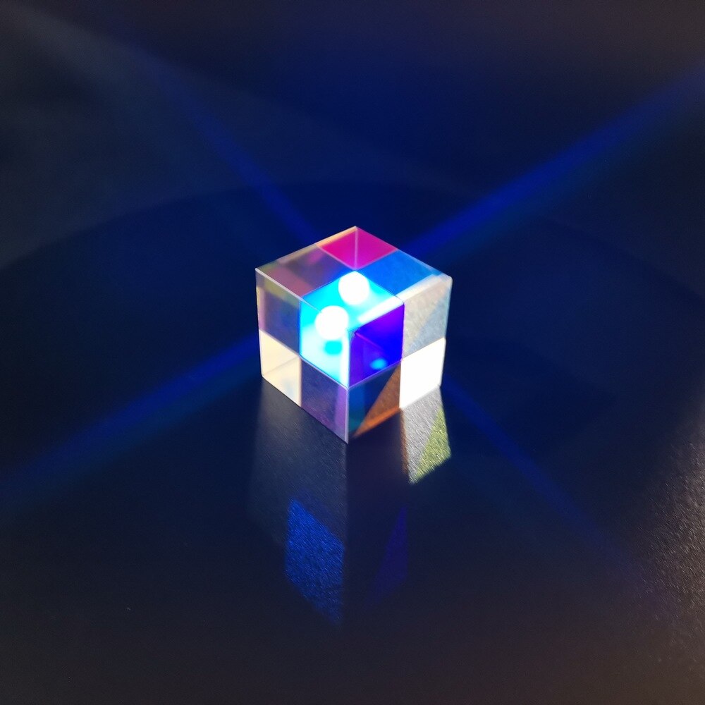 2PCS Light Cube Prism Color Six-sided Rainbow Photo Photography 15*15*15mm