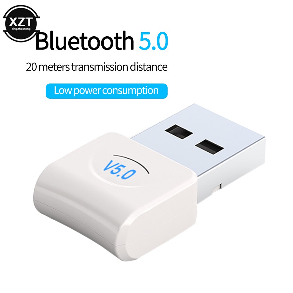 USB Bluetooth dongle adapter V5.0 suitable for PC computer laptop wireless music audio speaker earphone receiver transmitter