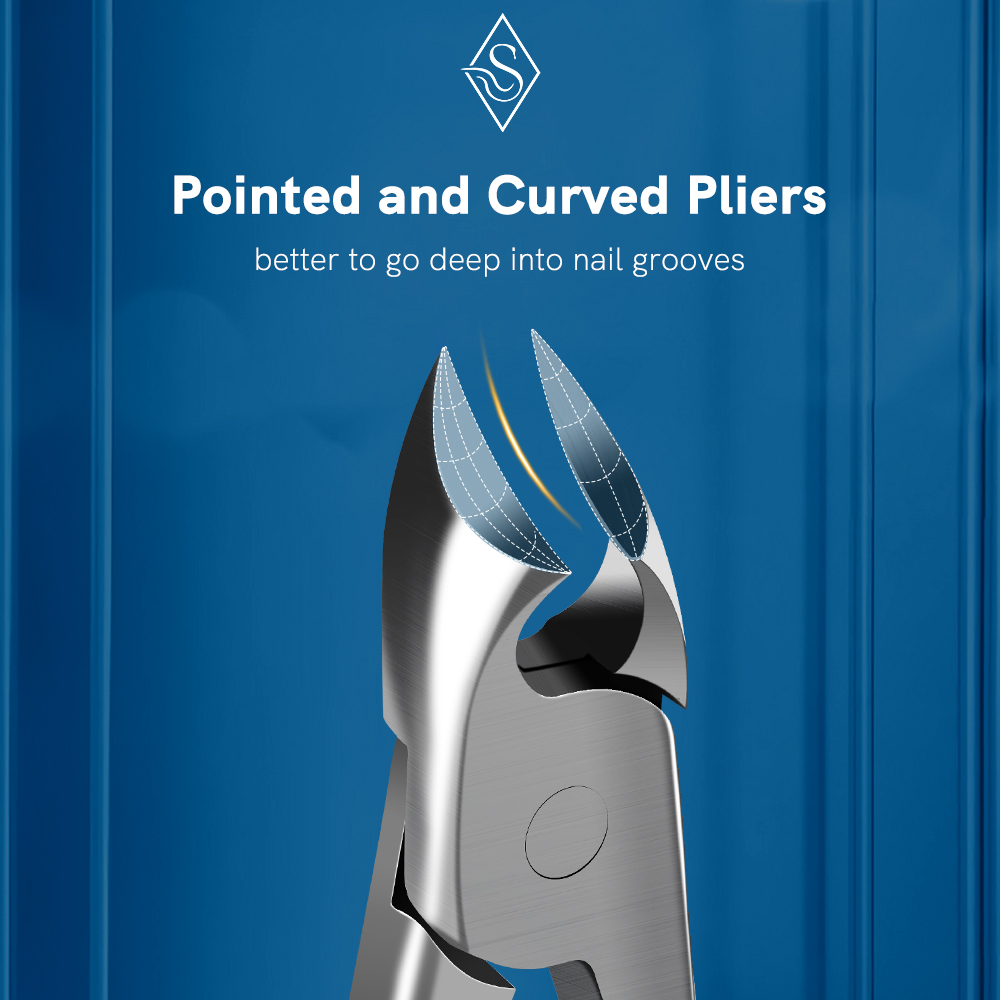 Miss Sally Thick Nail Clippers Toenail Nipper Pedicure Cutter for Hard Nail Trimmer Plier Powerful Manicure Tools