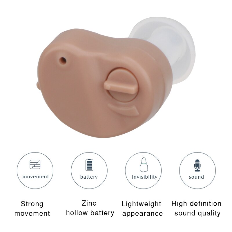 Beste Geluid In-Ear Versterker Super Mini Gehoorapparaat Aids Apparaat Verstelbare Tone Persoonlijke Ear Care Tools