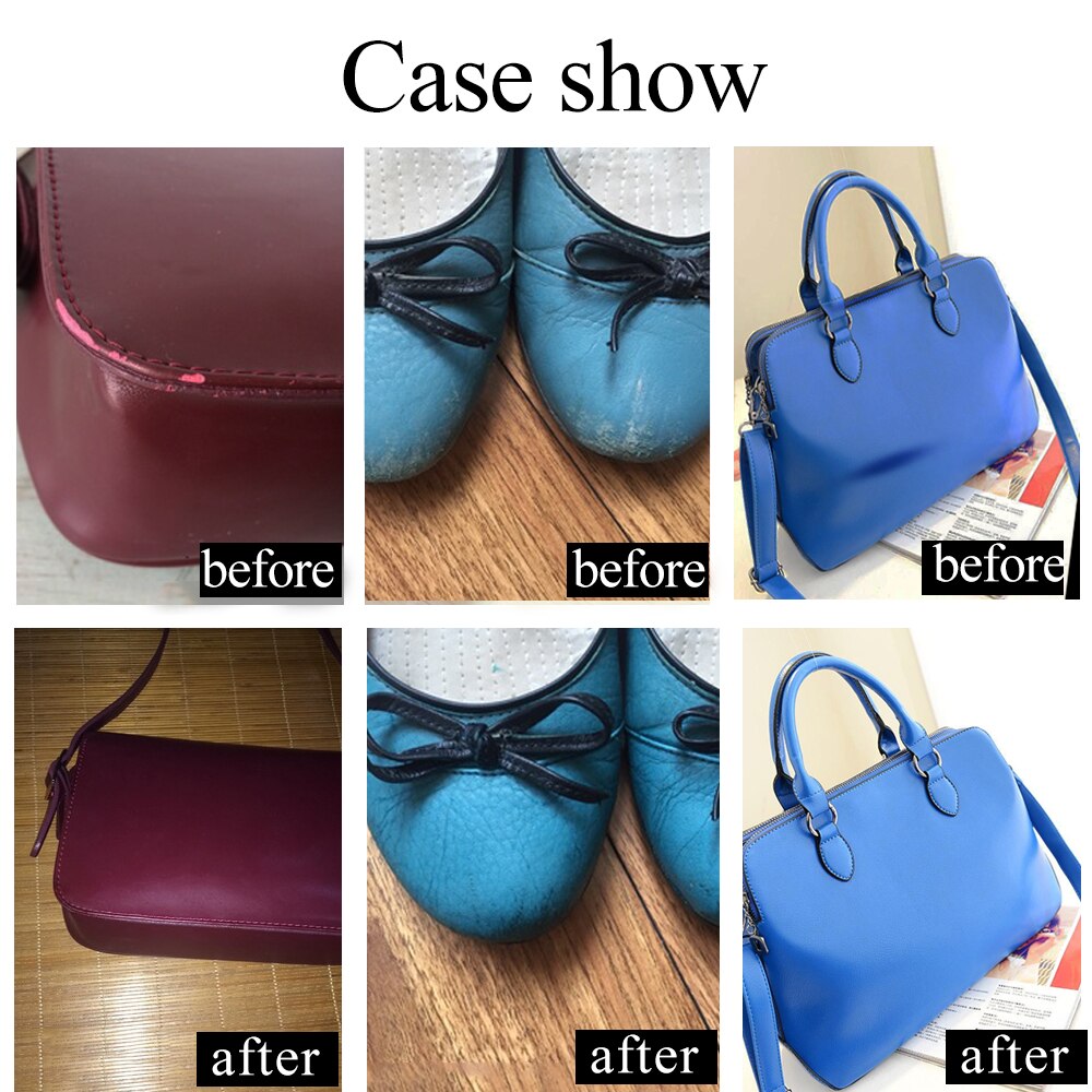 10ml 30ml Blue Leather Paint for Painting Leather Bag,sofa, Shoes and Clothes Free Sponge and Gloves Acrylic Acrylic Paints