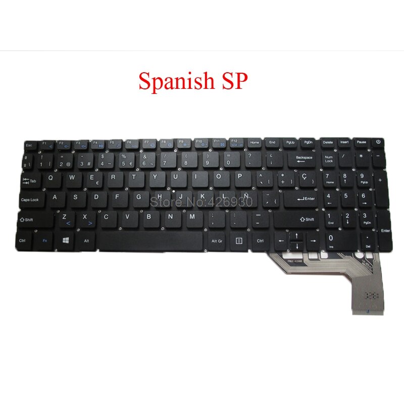 laptop nas SP GK FR być AR-FR klawiatura dla YEPO 737T6 15.6 "duma-K2988 MB3321001 hiszpańnarty grecja francuski belgia arabski francuski: Spanish SP