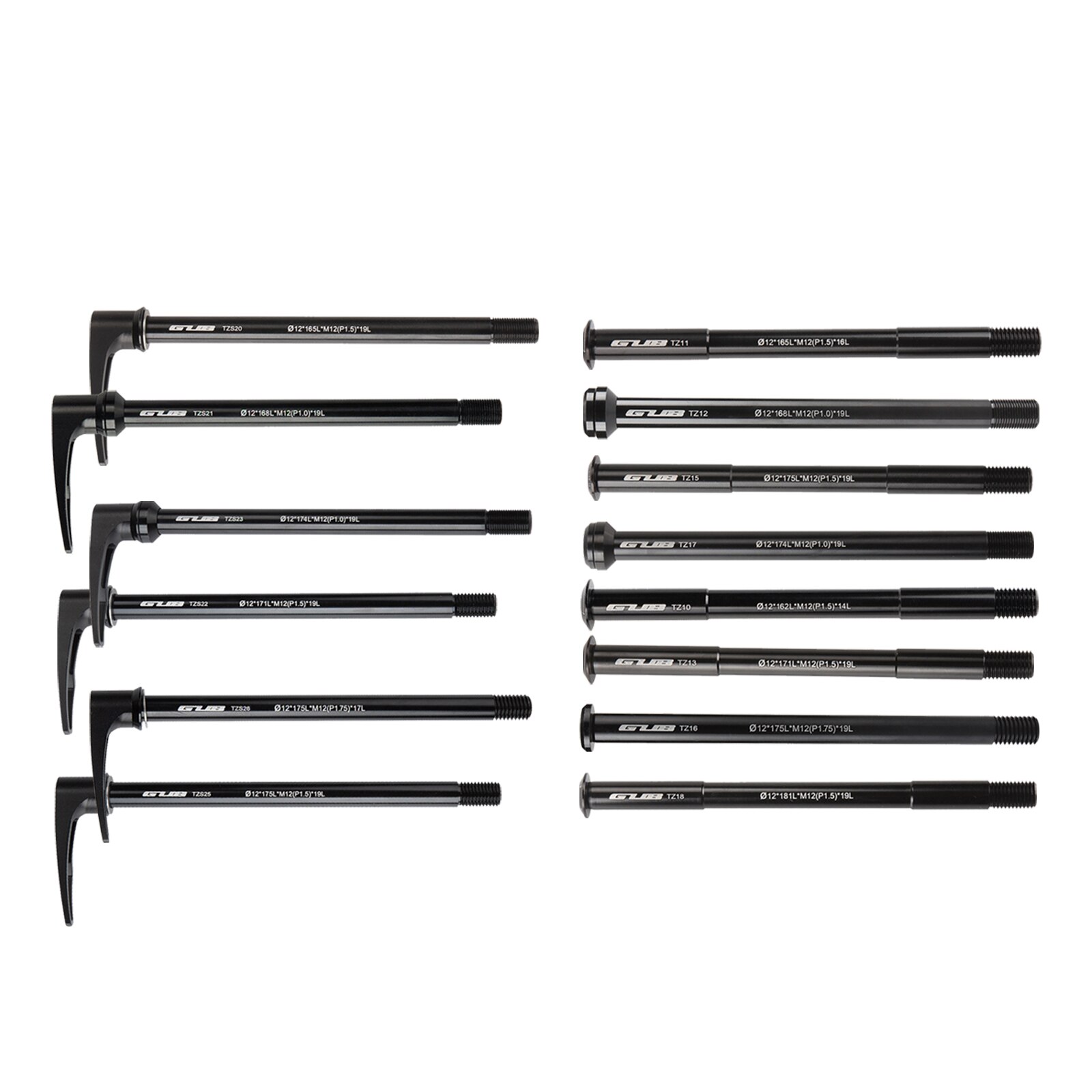 Bicycle Thru Axle Bike Quick Release Mountain Bike Hubs Tube Shaft Skewers Rear Axle 12x142 12x148 M12 P1.75 P1.5 P1.0 Axle