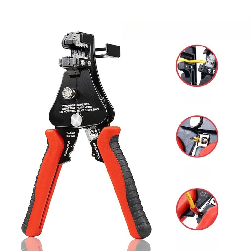 Multifunctionele automatische striptang Buisvormige glasvezelkabel Snel gesneden draadcrimper Kabelstriptang