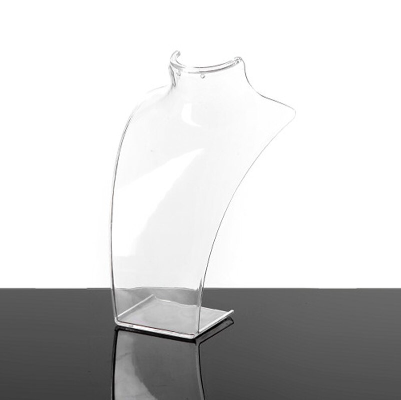 Maniquíes abstractos de mujer de 3 piezas maniquíes joyería femenina COLLAR COLGANTE espectáculo decorar estante de exhibición de la joyería transparente