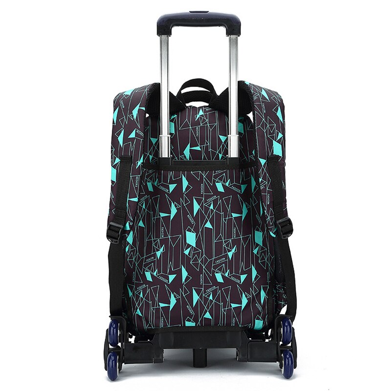 ZIRANYU enfants garçons filles chariot cartable bagages livre sacs sac à dos dernier amovible enfants sacs d'école 2/6 roues escaliers