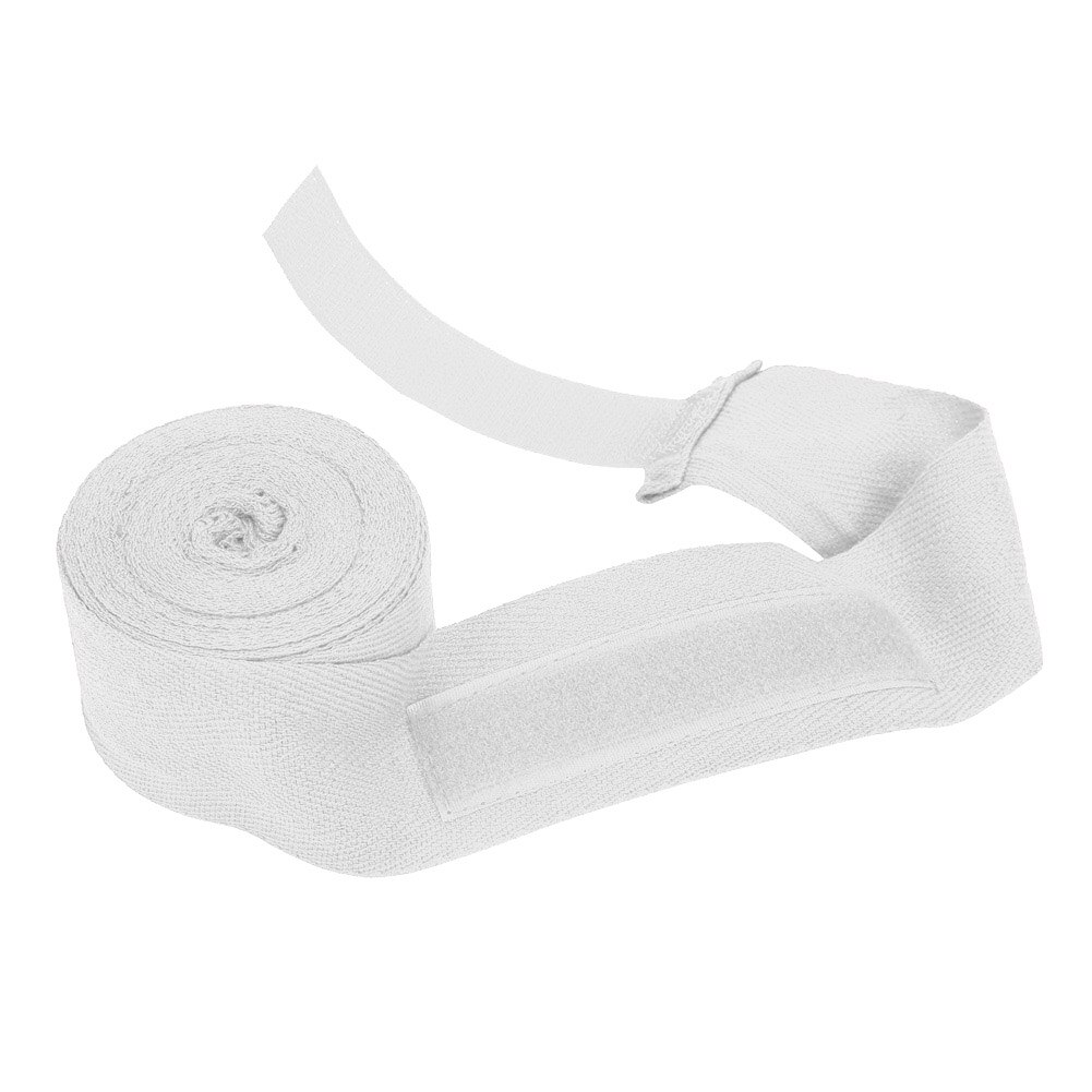 1 Pair 2.5M 4m Boxing Hand Wraps MMA Kick Boxing Handwraps for Training 5cm Width Bandages Muay Thai Elastic Hand Wrap Bandages: White / 2.5m