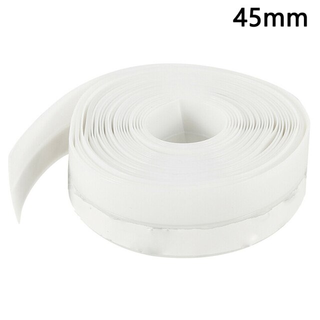 Weather Seal Strip Adhesive Dustproof Soundproof Insulation Multi functional: White 45mm