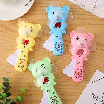 Cartoon Cubs Handdruk Ventilator - Handmatige Mini Airconditioner - Draagbare Zomer Koeler