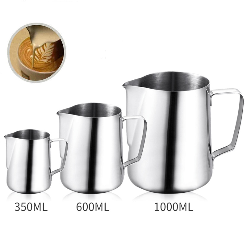 1Pc Rvs Latte Art Moka Koffie Cup Draagbare Barista Espresso Melk Opschuimen Werper