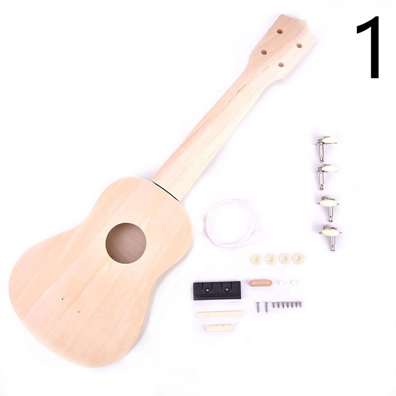 21" Ukulele Kit Musical Hawaiian Guitar With Bag, Tuner, Strap, Picks & More: 1