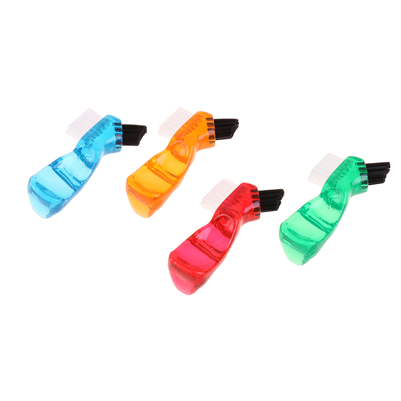 Brosse de nettoyage de prothèses dentaires, poils et poignée ergonomique en caoutchouc, poils multicouches, brosse pour fausses dents, outil de soins buccaux
